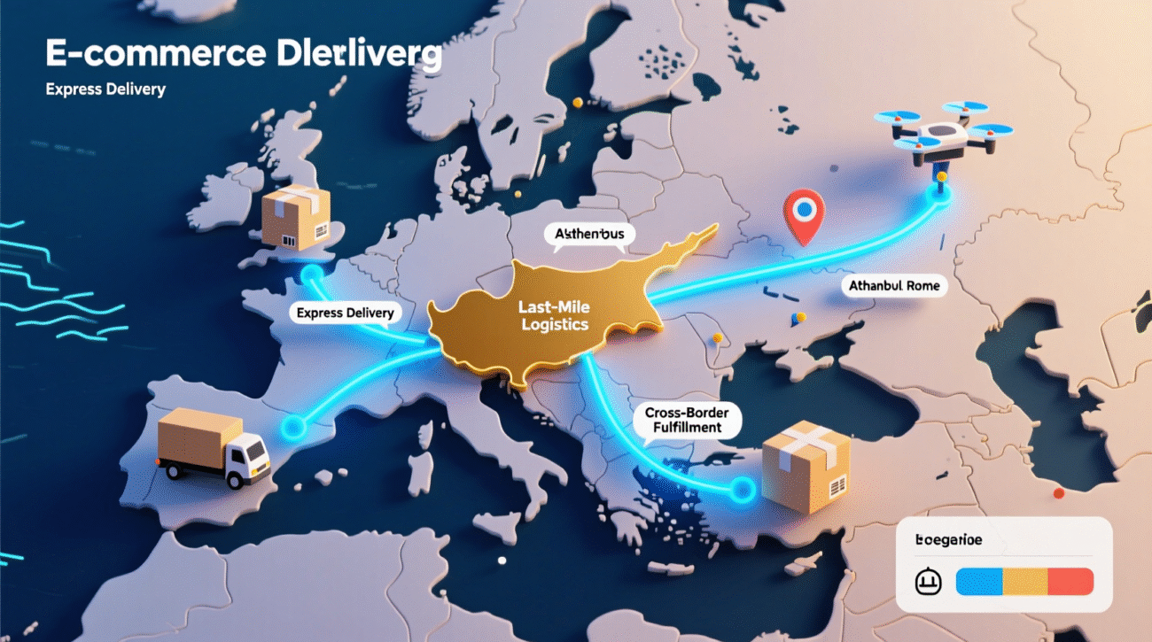 Cross-border e-commerce routes supporting online shopping in Cyprus